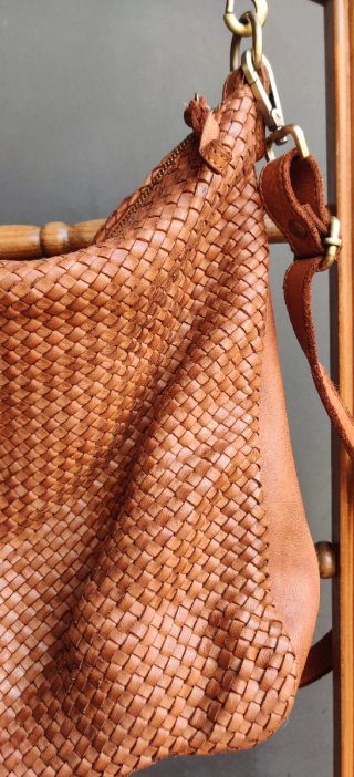 Bolso Piel The Genuine Leather Marrón