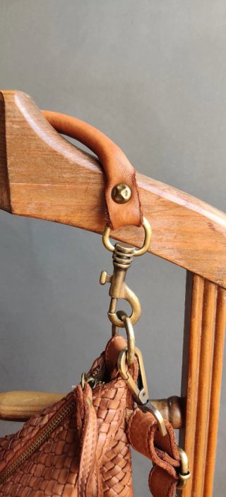 Bolso Piel The Genuine Leather Marrón