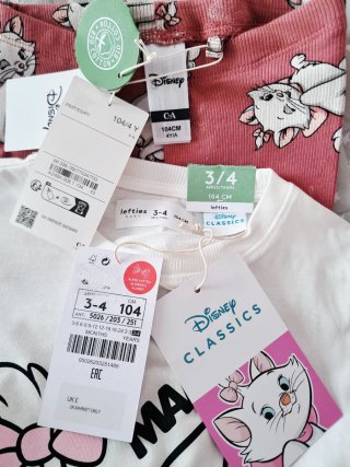 4 AÑOS CONJUNTO niña MARIE DISNEY C&A LEFTIE NUEVO