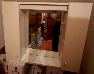 Espejo baño con puertas colgante