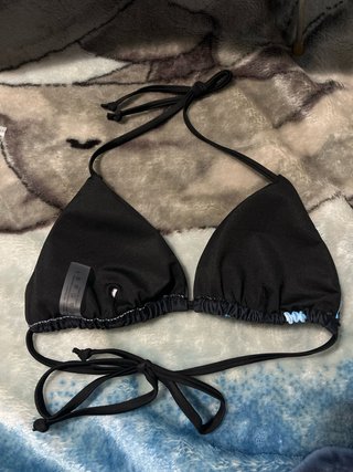 Top bikini floral azul
