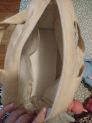 Bolso para carrito de bebé color beige