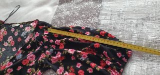 Vestido largo floral Stradivarius Talla L