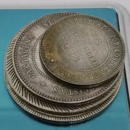 🇪🇦 4 MONEDAS ANTIGUAS REVOLUCIÓN CANTONAL