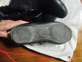Botas de cuero negras