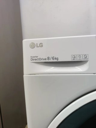 Lavadora y Secadora LG 8/6 kg Inverter