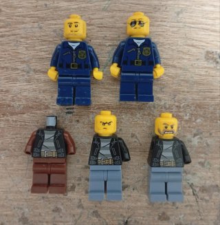 Lego City Comisaría (7498 MOC) + Figuras, etc...