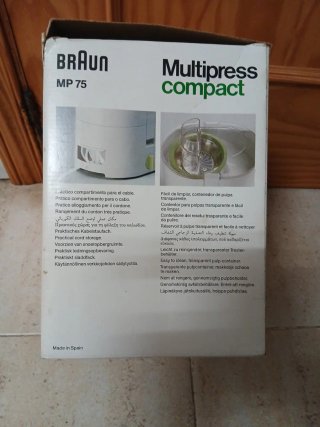 Extractor de zumo Braun Multipress compact