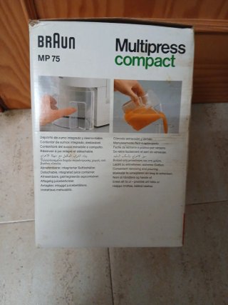 Extractor de zumo Braun Multipress compact
