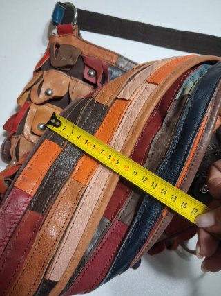 Borsa tote Hippie 100% pelle, prezzo fisso