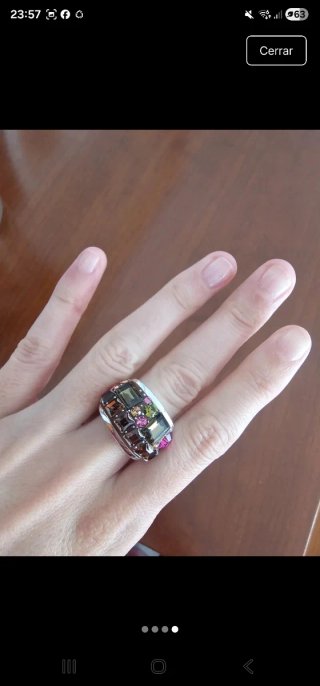 Anillo Swarovski Multicolor