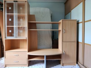 Mueble de salón madera y metal