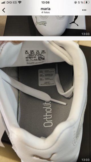 Deportivas Puma Blancas y Plateadas