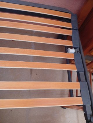 Cama articulada eléctrica madera y metal