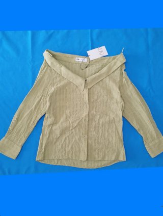 Camisa verde algodón