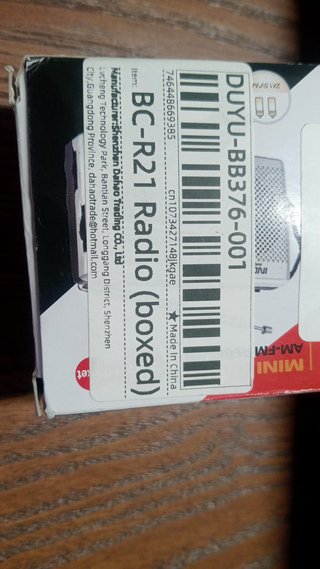 Rádio Portátil Indin BC-R21 AM/FM