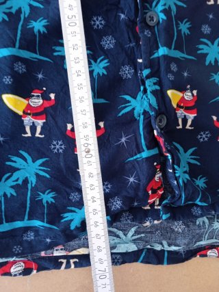 Camisa Hawaiana Santa Claus Talla L
