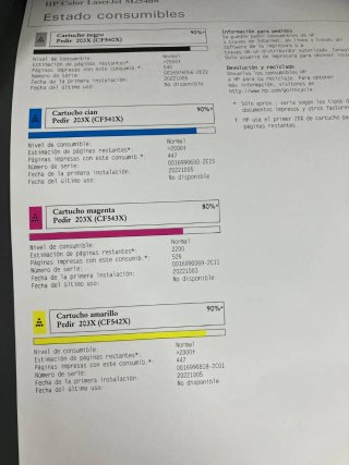HP LaserJet Color M254nw | ¡Solo 3400 pág!
