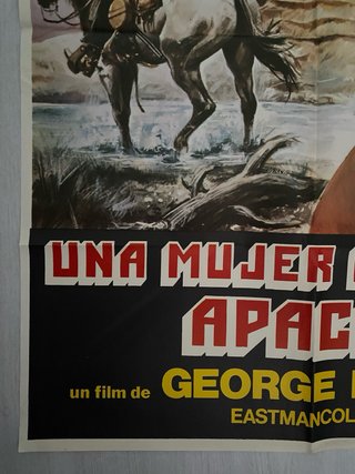 Cartel CineOriginal Una Mujer Llamada Apache(1976)