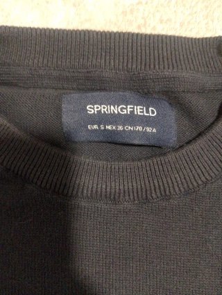 Jersey Springfield Talla S Azul Marino