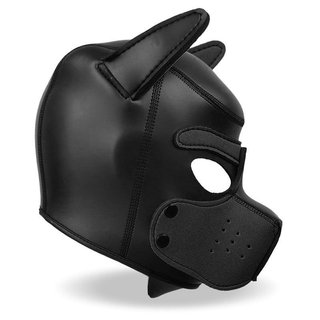 Máscara Perro Neopreno Puppy Play & Cosplay Negra