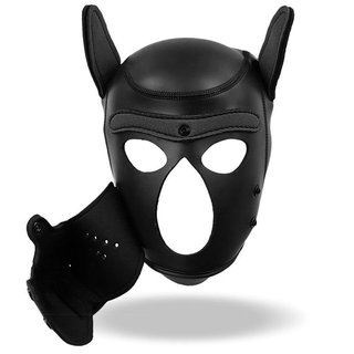 Máscara Perro Neopreno Puppy Play & Cosplay Negra