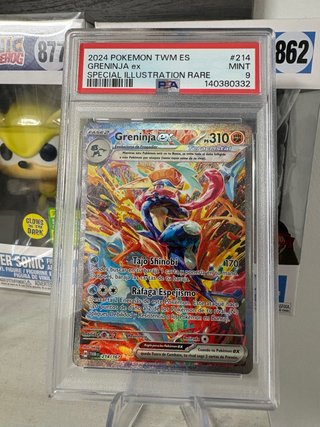 Carta Pokémon Greninja EX 214 PSA 9 Español de segunda mano por