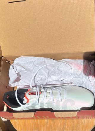 Botas Fútbol Puma King Ultimate Blancas/Rojas