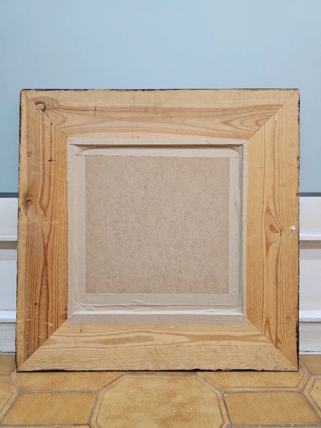 Dibujo modernista enmarcado 90x90 cm