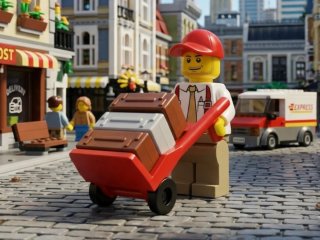 Lego MOC Servicio de correos y reparto