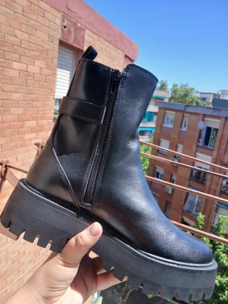 Botas Mango Talla 38 Negras