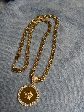 Collar Versace Chapado Oro 14K 60cm