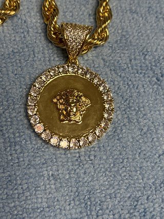Collar Versace Chapado Oro 14K 60cm