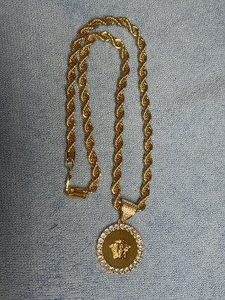 Collar Versace Chapado Oro 14K 60cm