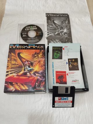 Mega Race Juego PC CD-ROM vintage 1993