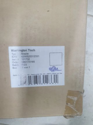 Nueva Mesa auxiliar Deuba "Washington" - Madera