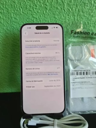 iPhone 15 128GB Azul Impecable+Factura