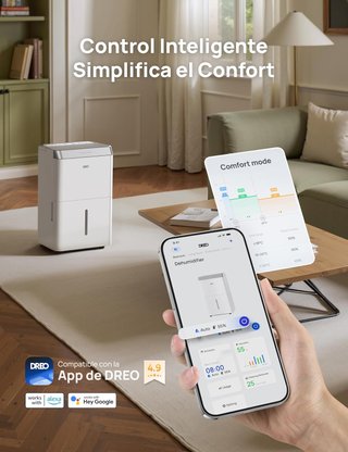 Dreo Deshumidificador Inteligente 20L