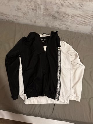 Chándal Lacoste Talla M Negro/Blanco