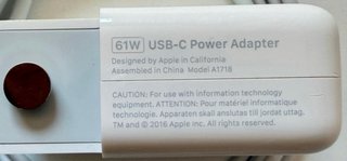 Cargador Apple Original 61W USB-C MacBook Pro