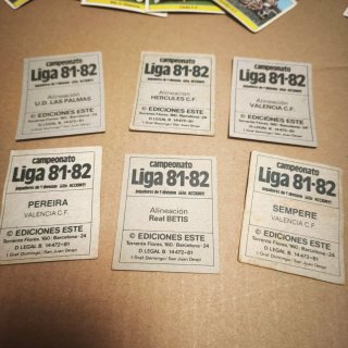 Lote 43 Cromos Ediciones Este 81-82 y 82-83