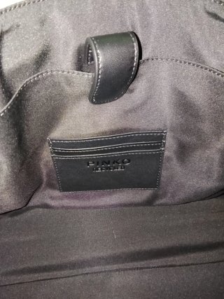 Borsa Pinko verde e nero a stampa