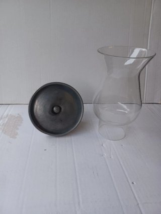 Paralume in vetro grigio