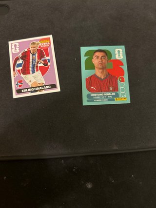Cromo especial Haaland y Cristiano Ronaldo