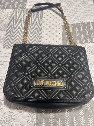 Borsa a tracolla Love Moschino nera
