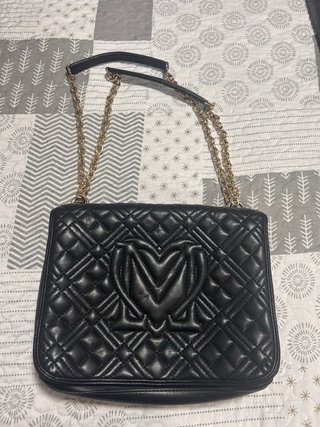 Borsa a tracolla Love Moschino nera