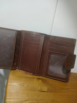 Cartera Yanko Piel Cocodrilo Marrón y Rosa