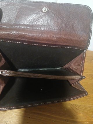 Cartera Yanko Piel Cocodrilo Marrón y Rosa