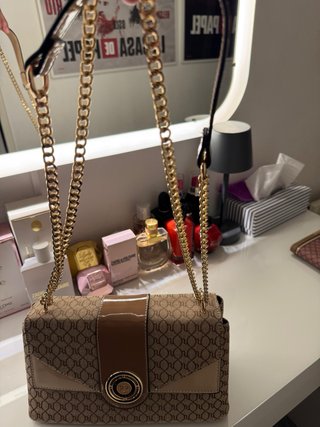 Bolso River Island y cartera marrón