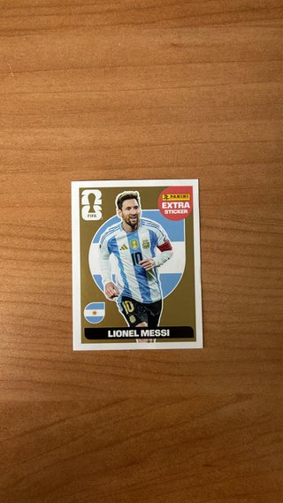 (Negociable) Carta Leo Messi Extra Oro Mundial2026